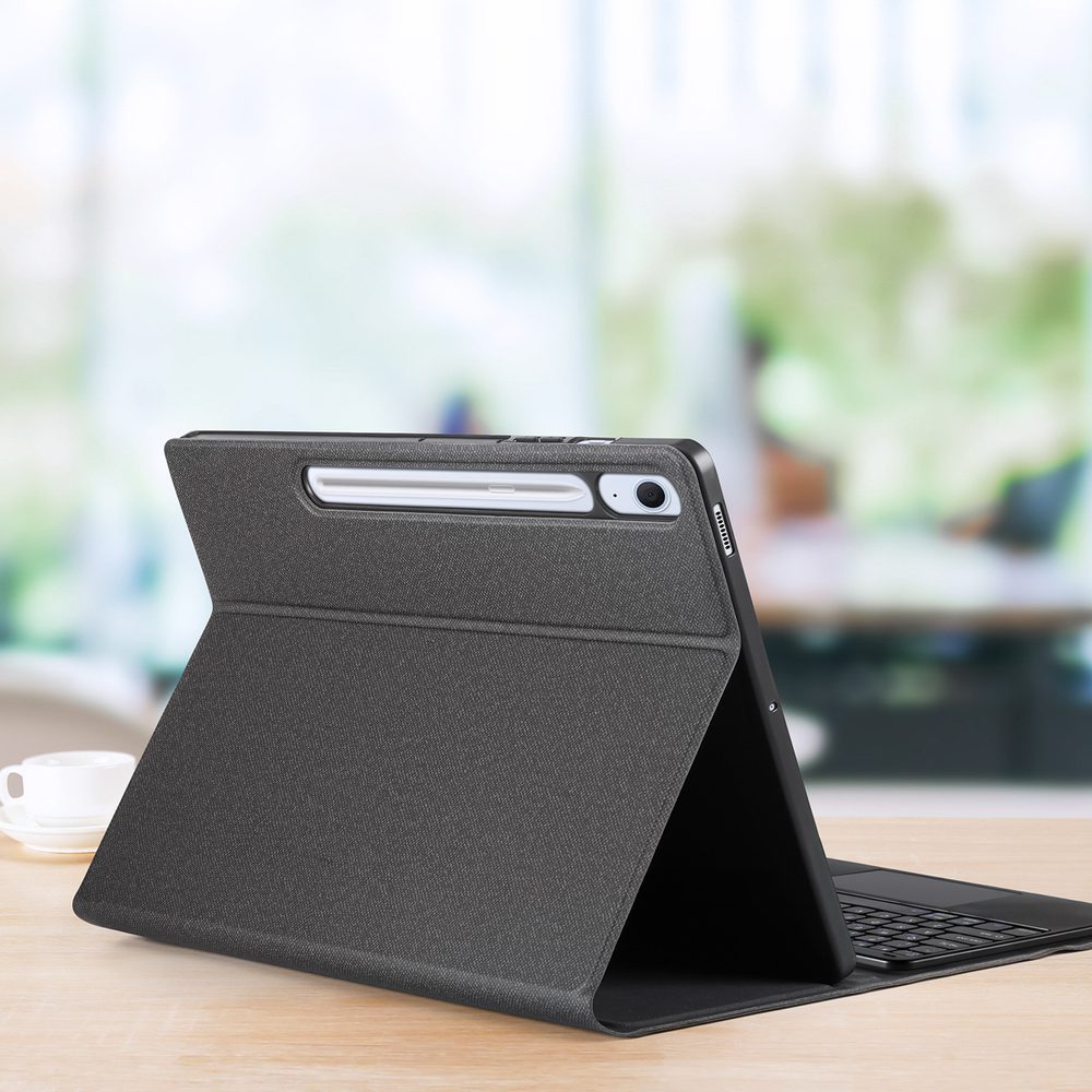 197210_4 Etui z klawiaturą Dux Ducis (TK series) na Samsung Tab S10 FE+ (Plus) - czarnepol