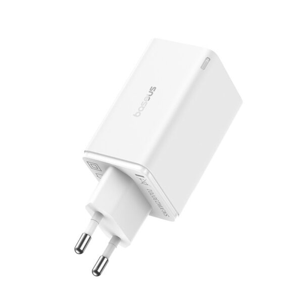 197212_3 Baseus GaN6 Pro Charger 65W 2 x USB-C 2 x USB-A with Black USB-C Cable 100W 1m - Whiteeng