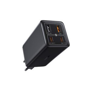 197213_1 Baseus GaN6 Pro Charger 100W 2 x USB-C 2 x USB-A with Black USB-C Cable 100W 1m - Blackeng