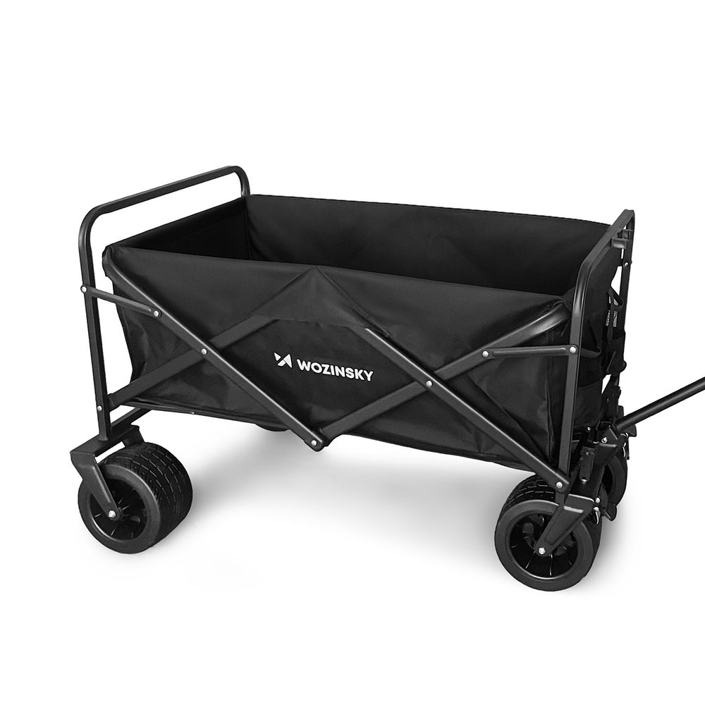 197497_5 Wozinsky WZP-100 beach, tourist, garden cart, durable, wide wheels, up to 100 kg - blackeng