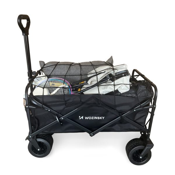 197497_6 Wozinsky WZP-100 beach, tourist, garden cart, durable, wide wheels, up to 100 kg - blackeng