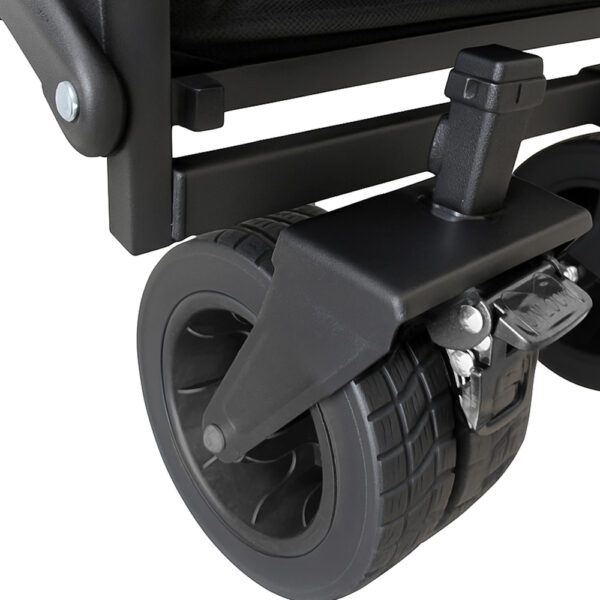 197497_9 Wozinsky WZP-100 beach, tourist, garden cart, durable, wide wheels, up to 100 kg - blackeng