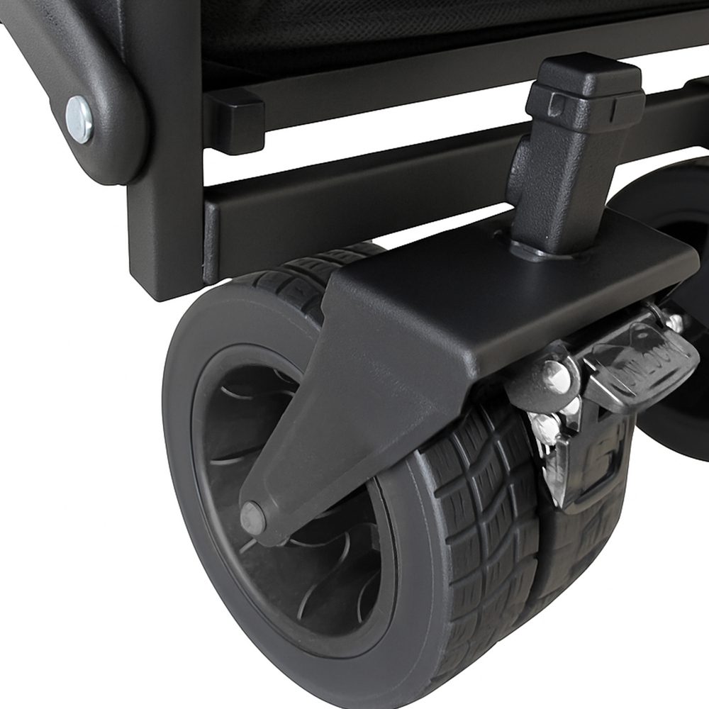 197497_9 Wozinsky WZP-100 beach, tourist, garden cart, durable, wide wheels, up to 100 kg - blackeng