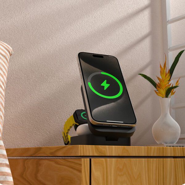 Stacja ładująca 3 w 1 Dudao A11 Max indukcyjna kompatybilna z MagSafe - szarapol