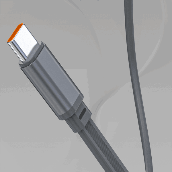 Powerbank Dudao K31 Pro 45W 20000mAh z wbudowanym zwijanym kablem USB-C - szarypol