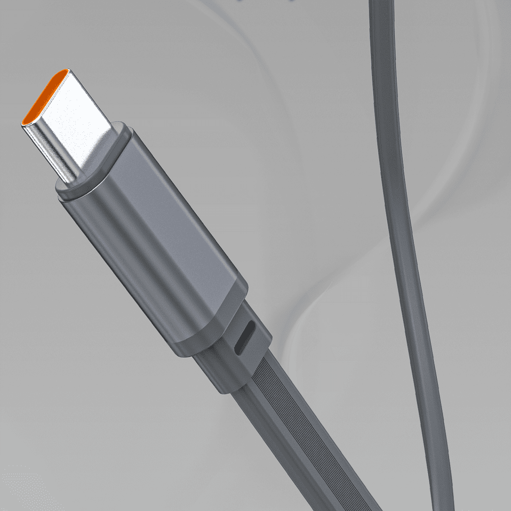 Powerbank Dudao K31 Pro 45W 20000mAh z wbudowanym zwijanym kablem USB-C - szarypol