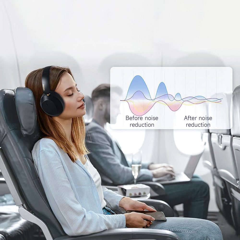 Dudao X22 Max Wireless On-Ear Bluetooth Headphones with ANC - Blackeng