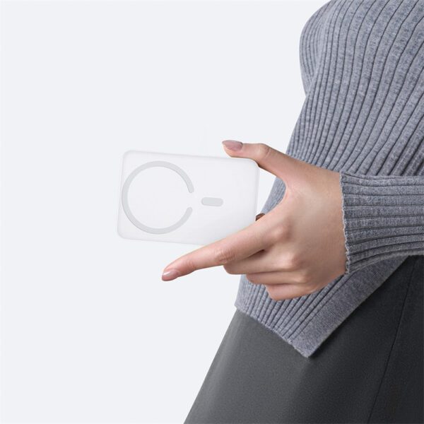 Baseus EnerFill FM11 Ultra-Mini 10000mAh 22.5W MagSafe Compatible Power Bank with Baseus Simple USB-C 20V/3A 30cm Cable - Whiteeng