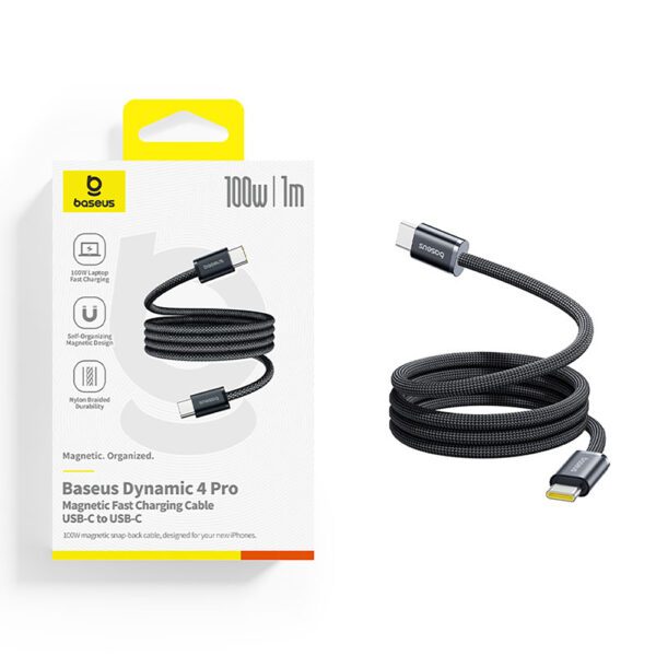 Baseus Dynamic 4 Pro Fast USB-C Cable - USB-C 100W 1m - Blackeng