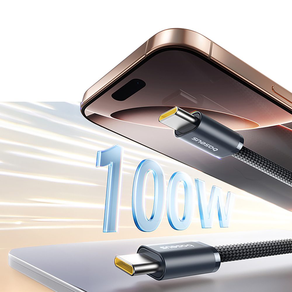 Baseus Dynamic 4 Pro Fast USB-C Cable - USB-C 100W 1m - Blackeng