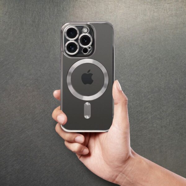 1cc22ea12f873118987d3d16afd3a2ba ELECTRO MAG COVER case compatible with MagSafe for IPHONE 17 Pro Max (full ring) grey titanium