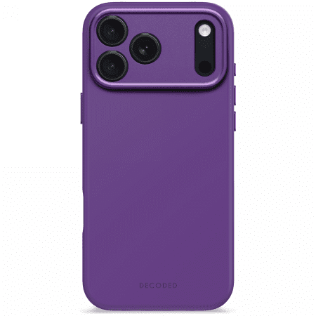 200061_1 Decoded AntiMicrobial Silicone Backcover MagSafe Case for iPhone 17 Pro Max - Purpleeng