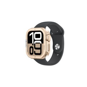 AmazingThing Titan Pro Metal Case for Apple Watch 11 46mm Aluminum - Goldeng