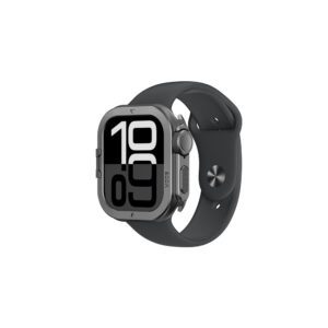 AmazingThing Titan Pro Metal Case for Apple Watch 11 46mm Aluminum - Blackeng