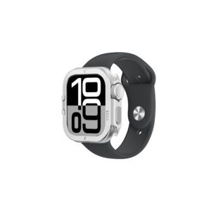 AmazingThing Titan Pro Metal Case for Apple Watch 11 46mm Aluminum - Silvereng