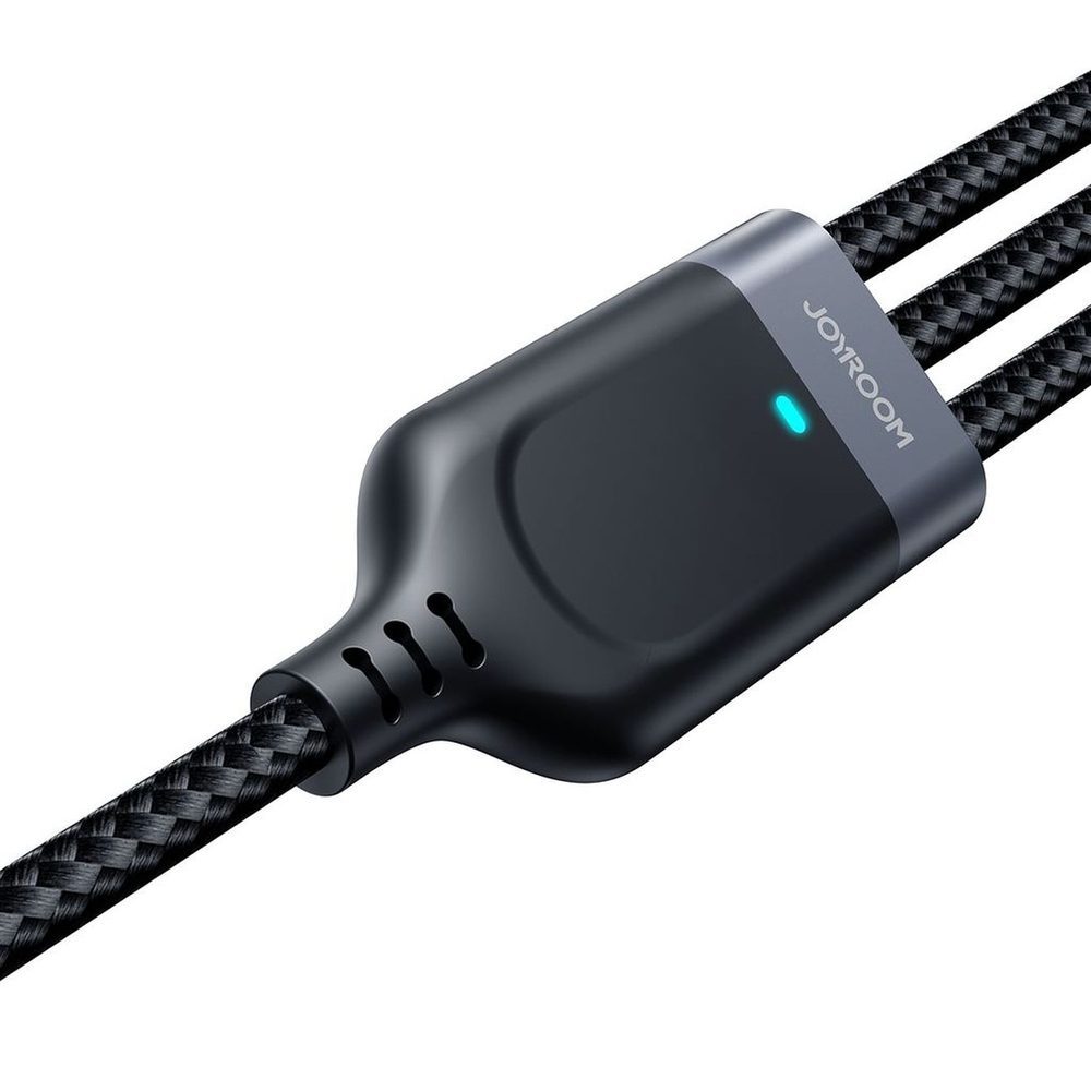200618_2 Kabel Joyroom S-A18 3w1 3,5A USB-A - Lightning+USB-C+MicroUSB 1,2m - czarnypol