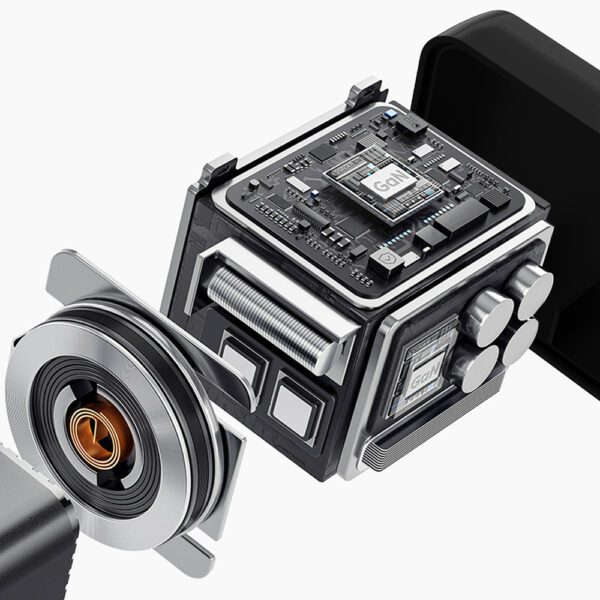 200622_9 Dudao A67EU GaN 67W Wall Charger with Built-in Retractable USB-C Power Delivery Quick Charge Cable - Blackeng