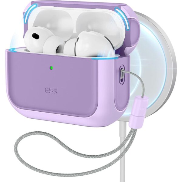 CREATOR: gd-jpeg v1.0 (using IJG JPEG v62), quality = 80 ESR Orbit Halolock MagSafe case for AirPods Pro - purpleeng