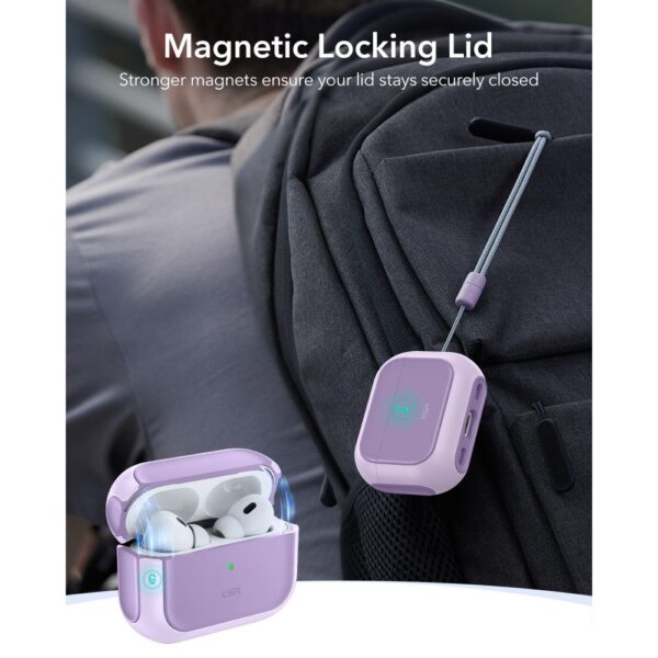 CREATOR: gd-jpeg v1.0 (using IJG JPEG v62), quality = 80 ESR Orbit Halolock MagSafe case for AirPods Pro - purpleeng