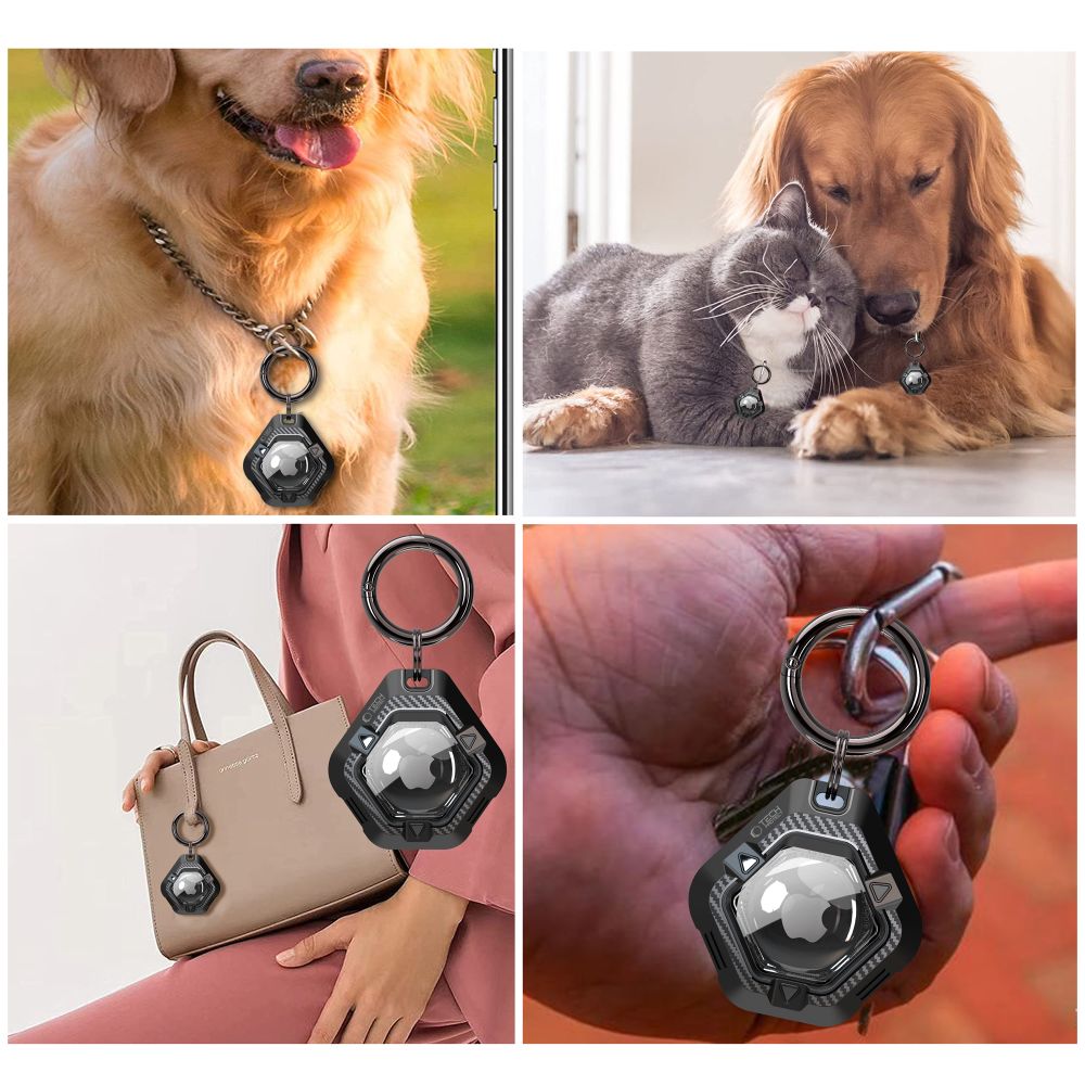 Tech-Protect Defense Case for Apple AirTag 1/2 - Blackeng