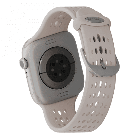 201345_2 Decoded Silicone Ares O Band for Apple Watch 40/41/42 mm - Beigeeng