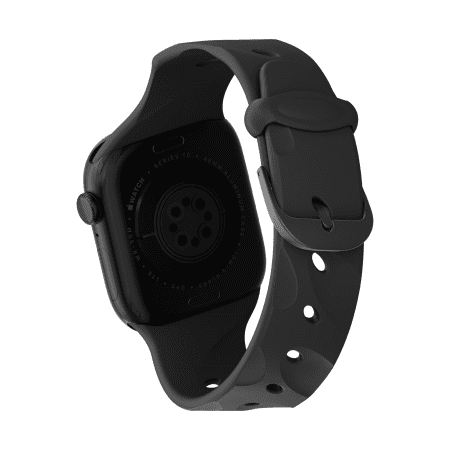 Decoded Silicone Ares Splice Band for Apple Watch 40/41/42mm - Blackeng