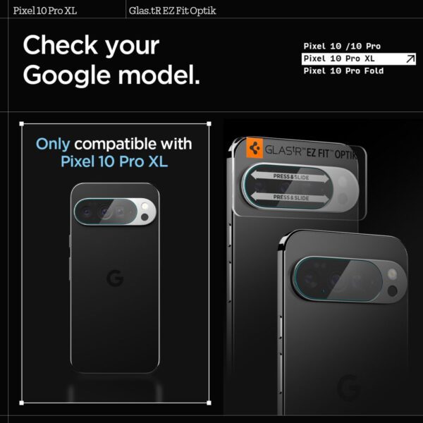 CREATOR: gd-jpeg v1.0 (using IJG JPEG v62), quality = 80 Spigen Optik Glas.tR Camera Cover 2-pack for Google Pixel 10 Pro XL - Cleareng