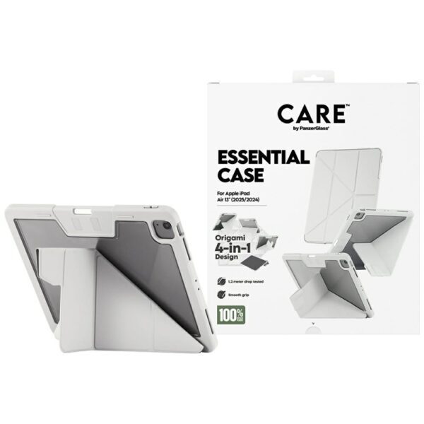 Care by PanzerGlass Y fold case for iPad Air 13" 2024 / 2025 - light grayeng