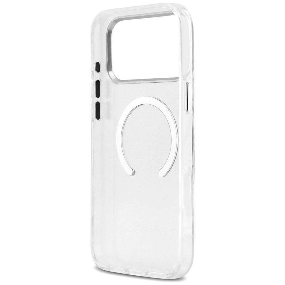 Guess Metal Outline MagSafe case for iPhone 17 Pro Max - silvereng