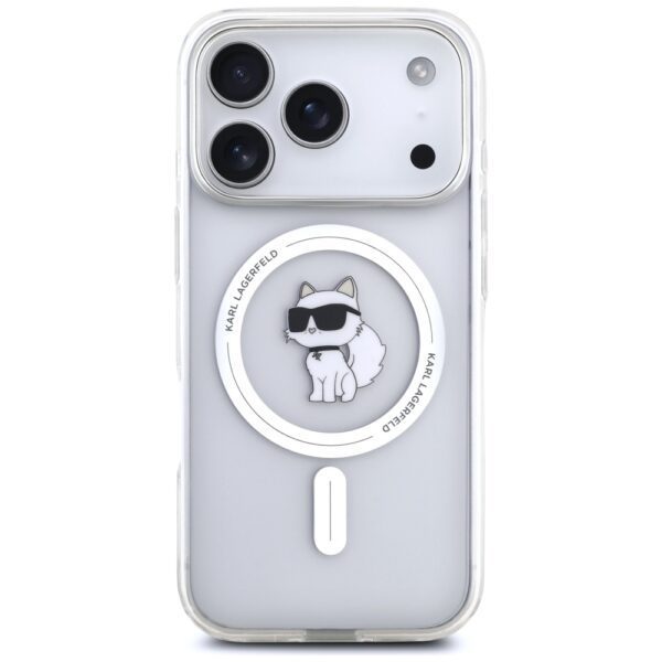 Karl Lagerfeld IML Choupette MagSafe Case for iPhone 17 Pro Max - Transparenteng