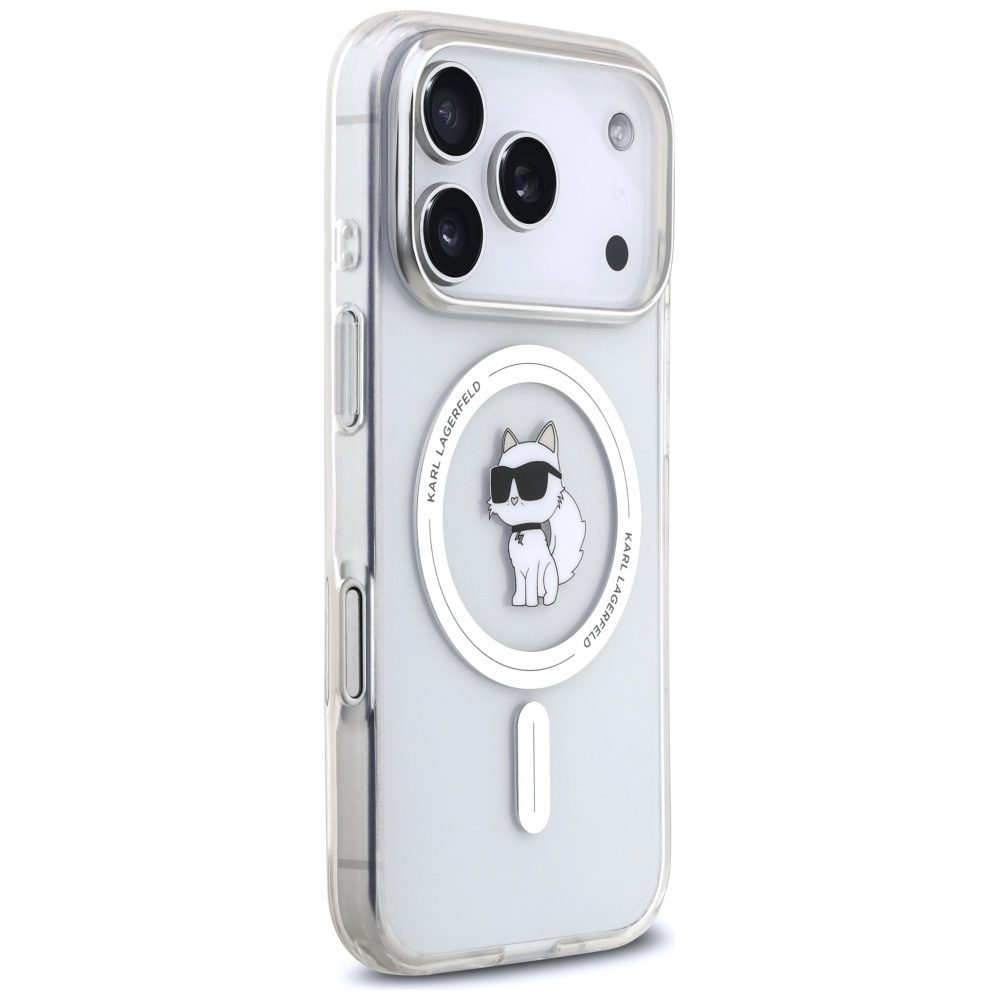 Karl Lagerfeld IML Choupette MagSafe Case for iPhone 17 Pro Max - Transparenteng