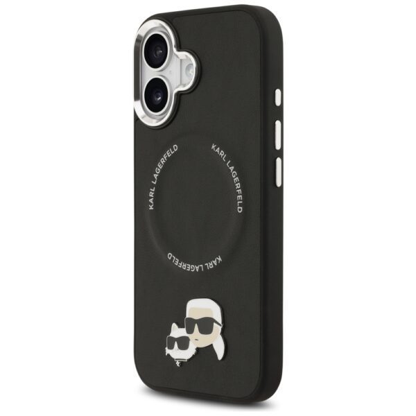 Karl Lagerfeld Karl & Choupette Pins MagSafe Case for iPhone 17 - Blackeng