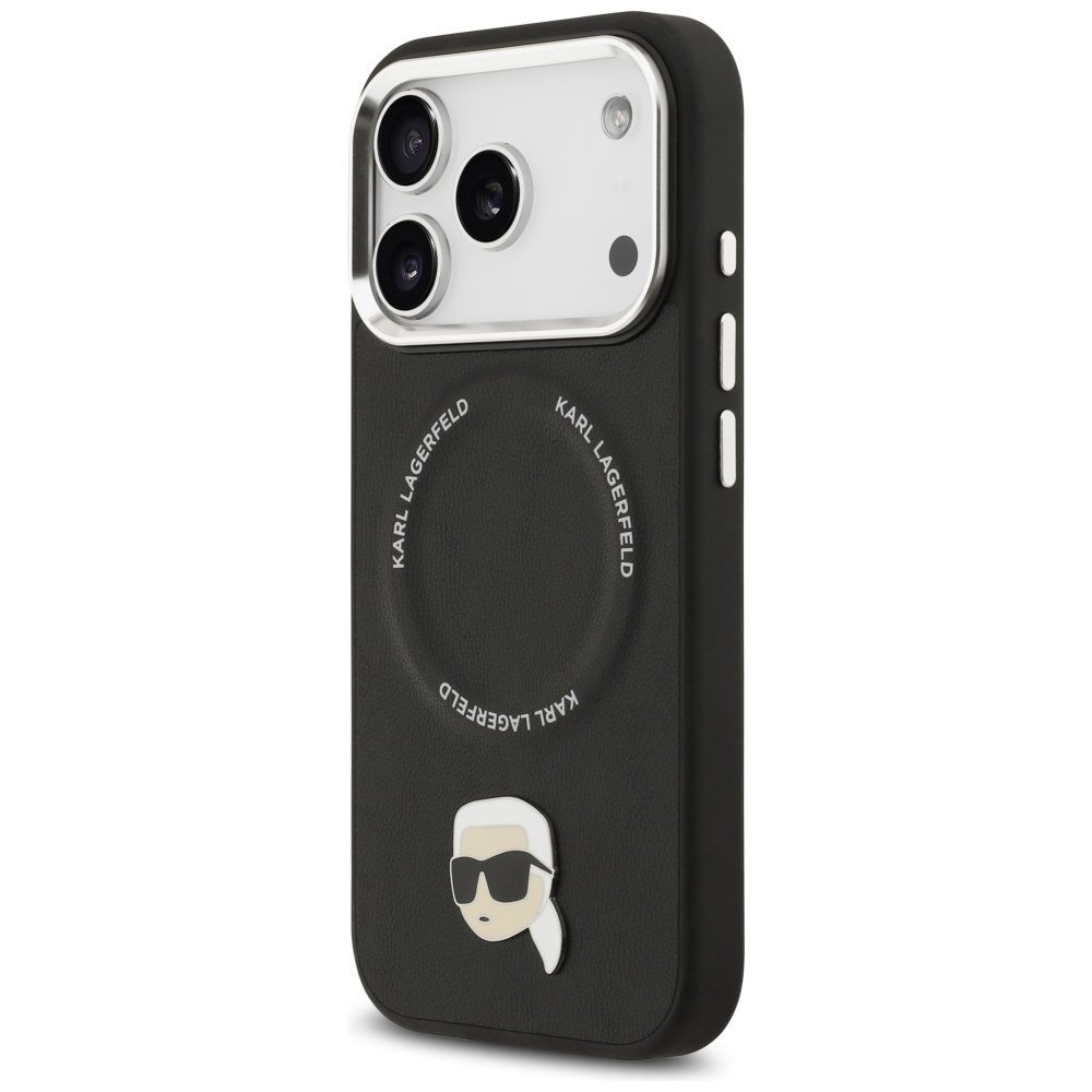 Karl Lagerfeld Karl Pin MagSafe Case for iPhone 17 Pro - Blackeng