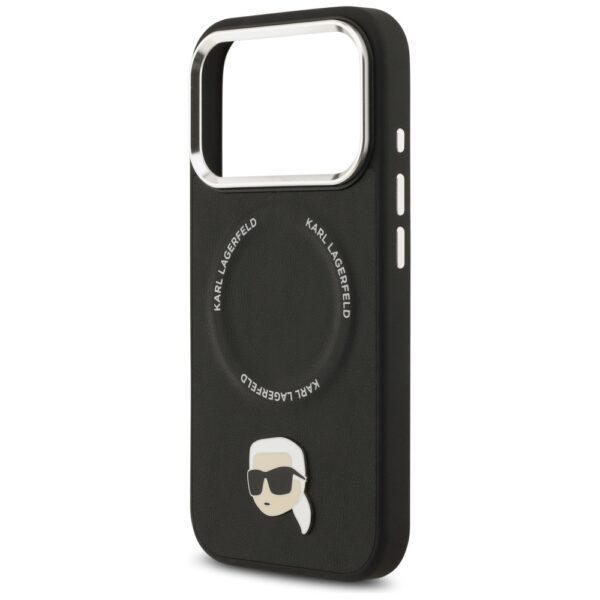 Karl Lagerfeld Karl Pin MagSafe Case for iPhone 17 Pro - Blackeng
