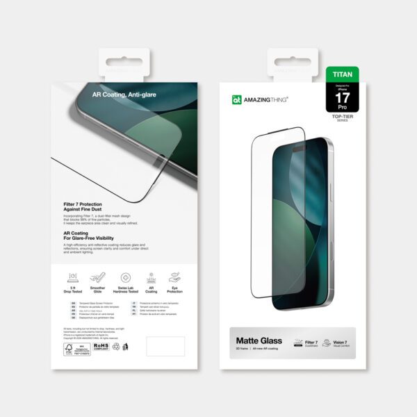 iPhone 17 Glass_Titan Filter 7(6.10 印刷文件) AmazingThing Titan Vision 7 Tempered Glass for iPhone 17 Pro Matteeng