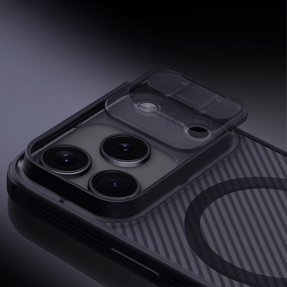 CamShield Pro Magnetic Case IP17 Pro Max Transparent blackpol