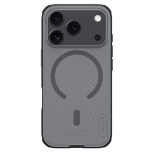 Super Frosted Shield Pro Magnetic Case IP17 Pro Transparent blackpol