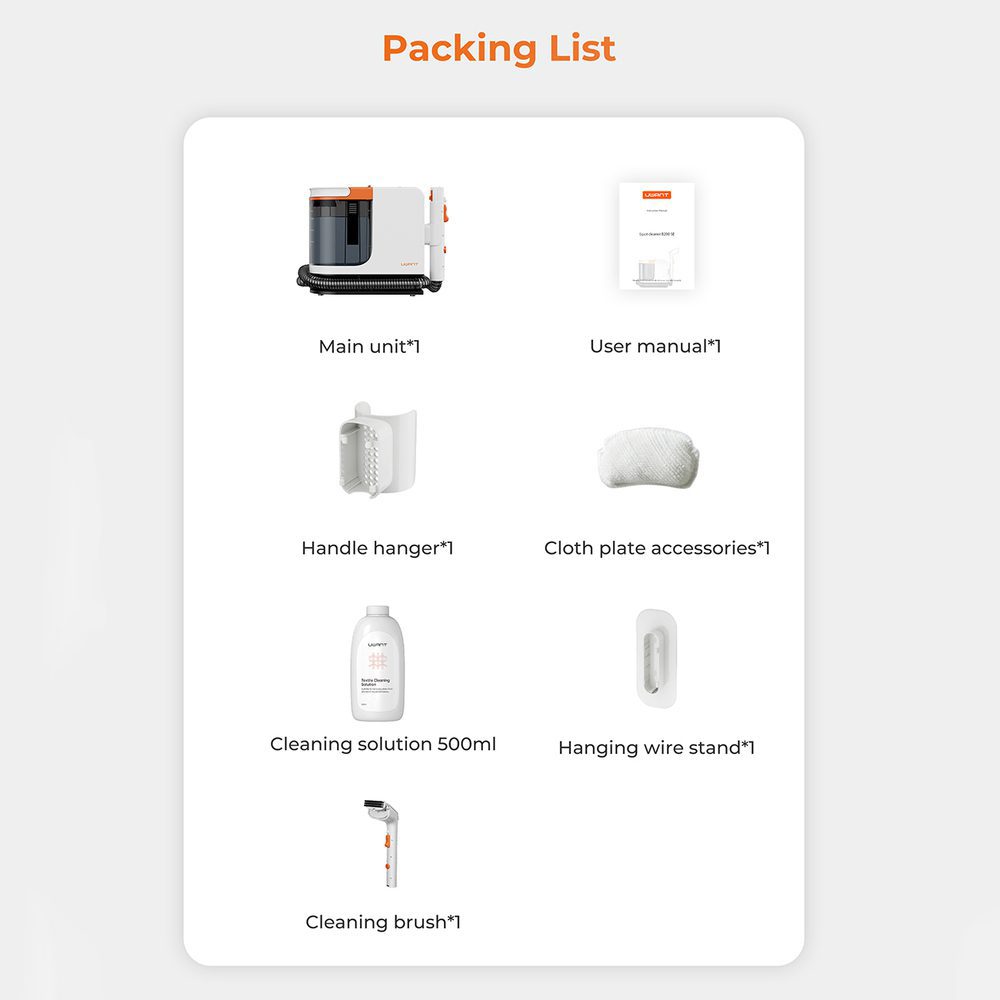 UWANT B200-SE 12000Pa 450W washing vacuum cleaner - whiteeng