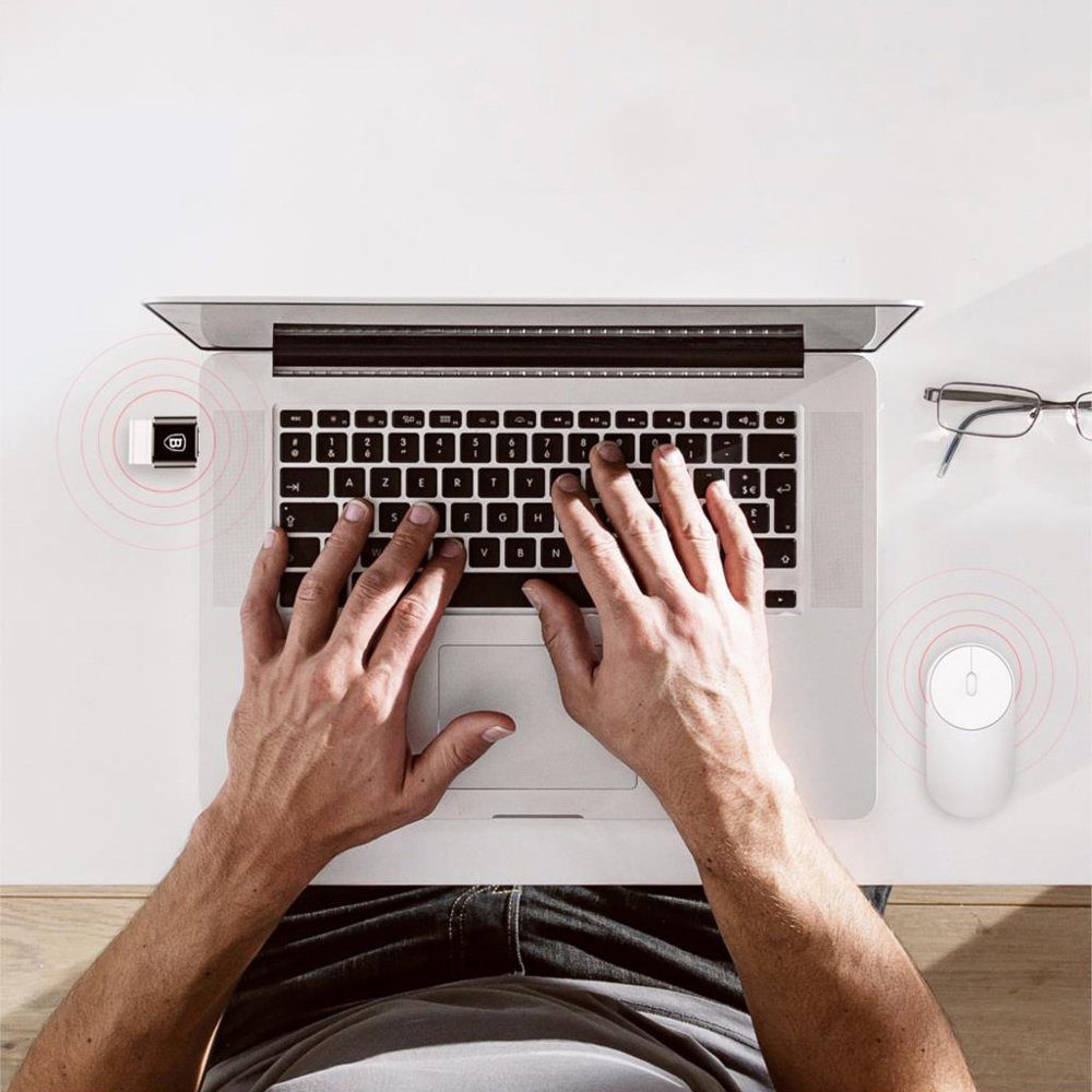 Baseus Mini USB-A to USB-C OTG Adapter - Blackeng