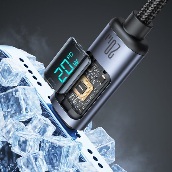 Joyroom Prism Series A16 Lightning / USB-C PD 20W 1.2m cable - blackeng