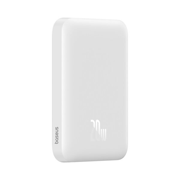 Baseus Magnetic Mini Air PPCXM06A 6000mAh 20W Power Bank with Simple Series USB-C Cable - Whiteeng