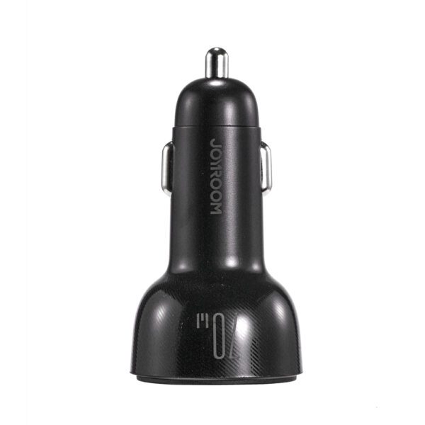 201931_5 Joyroom car charger 70W with 3 ports: USB, 2 x USB C black (JR-CL26)eng