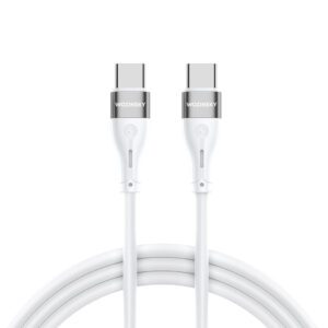 Wozinsky WSTCC2 USB-C / USB-C PD 65W cable 2 m - whiteeng
