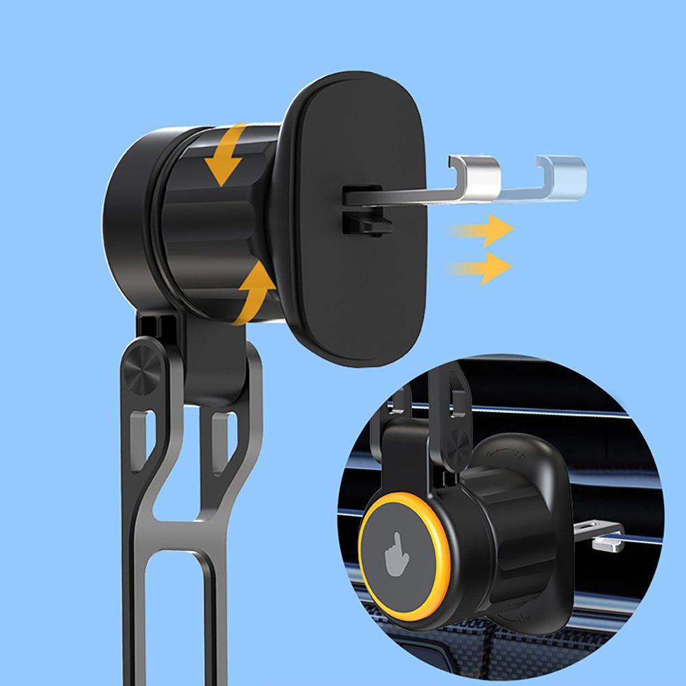 202079_5 Wozinsky WCT5-6S2Y Car Holder with Qi/MagSafe 15W Wireless Charger and Air Vent Fan - Blackeng
