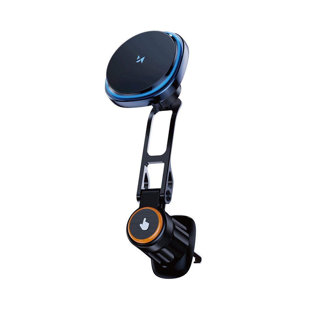 202079_8 Wozinsky WCT5-6S2Y Car Holder with Qi/MagSafe 15W Wireless Charger and Air Vent Fan - Blackeng