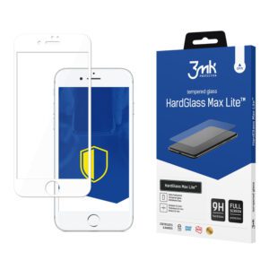 202368_1 3mk HardGlass Max Lite White Tempered Glass for iPhone 7 / 8eng