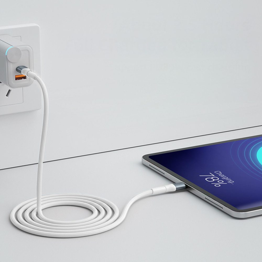 202374_4 3mk Hyper Cable 3mk Hyper Cable N-SERIES USB-C / USB-C 1m 20V/3A 60W / whiteeng