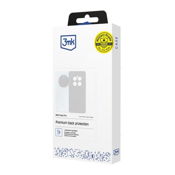 3mk Matt Case Pro for Samsung Galaxy S25 FE - matte blackeng