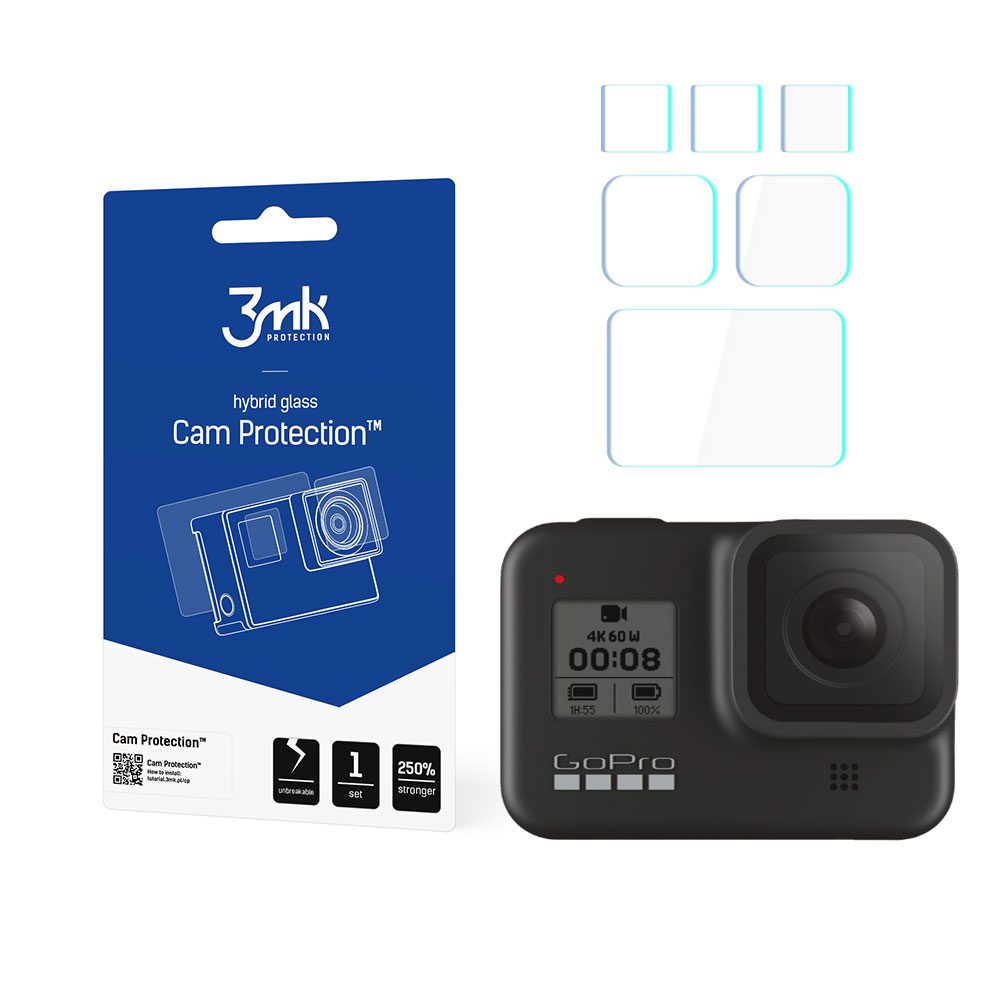 3mk Cam Protection Glass for GoPro HERO 8 Blackeng