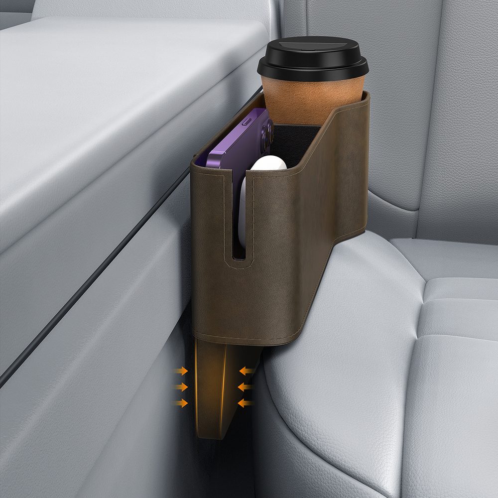 Baseus OrganizeFun Series Car Console Storage Organizer Marble Browneng